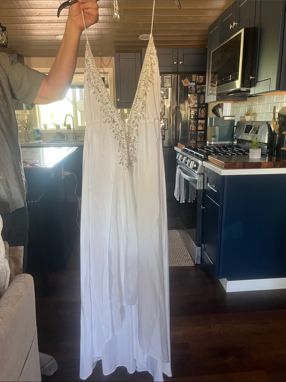 Nordstrom White Beaded DRESS – ABSOLUTELY GORGEOUS The backdrop i super sexy